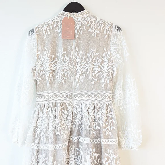 NWT Ivy City Co Sicily Dress Champagne Lining Size Medium - Picture 11 of 15